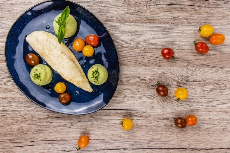 Buntbarsch mit Kartoffelcreme