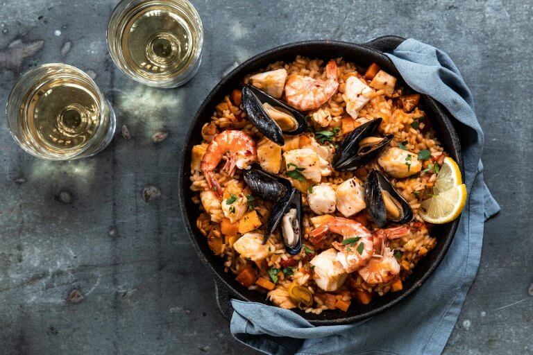 Rezeptbild Paella mit Buntbarsch